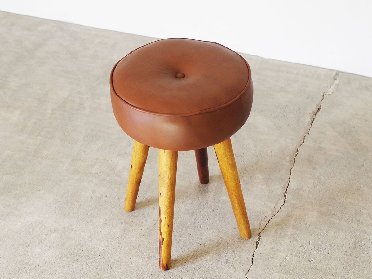 LIFE FURNITURE SF LEATHER STOOL / ライフファニチャー SF レザー