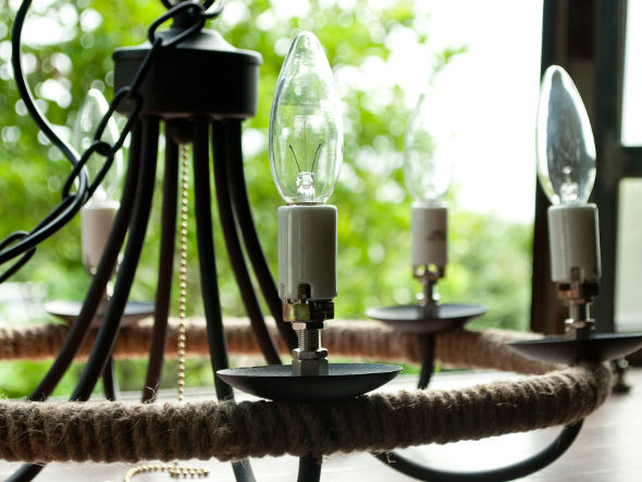 HERMOSA CIRCLE ROPE CHANDELIER / ハモサ サークルロープシャンデリア