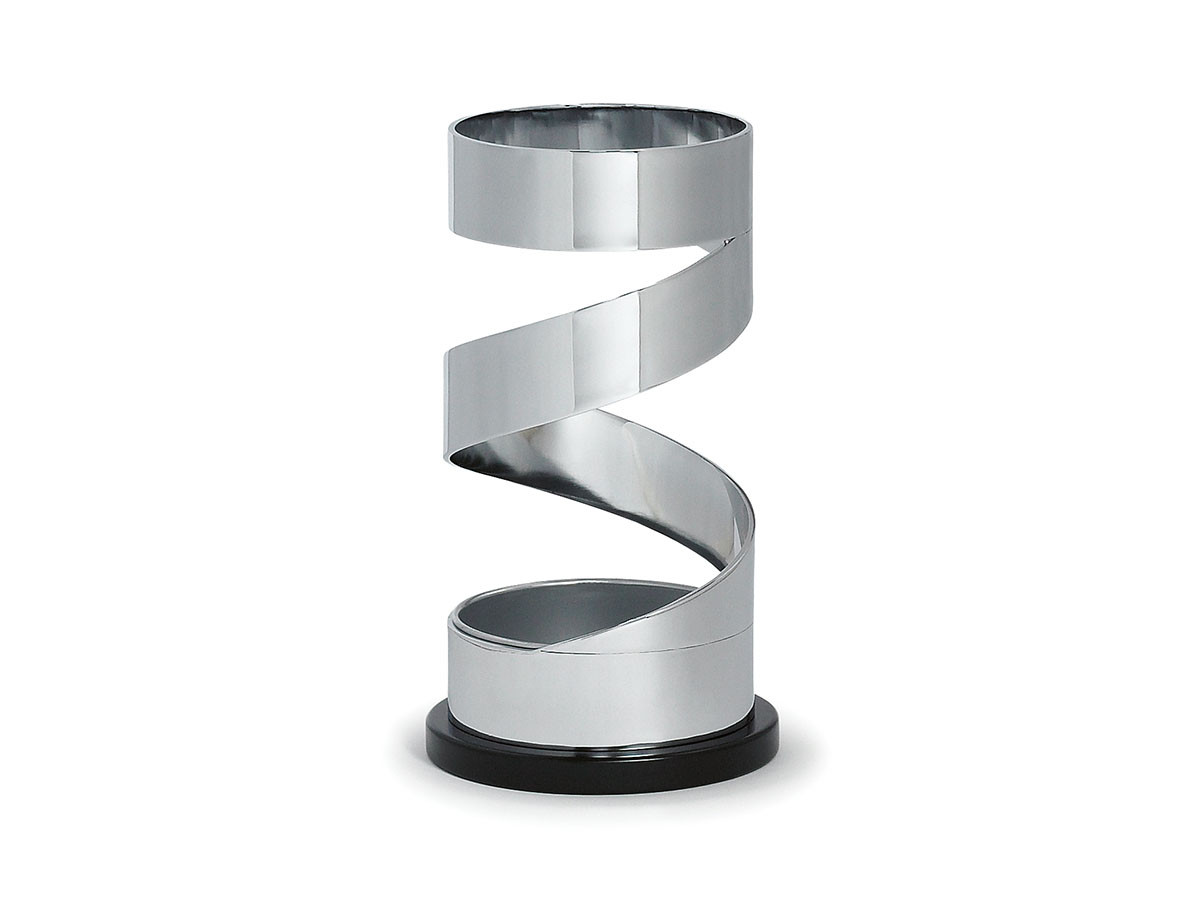 ポストモダン ミッドセンチュリー スプリング型シルバー傘立て ポスト