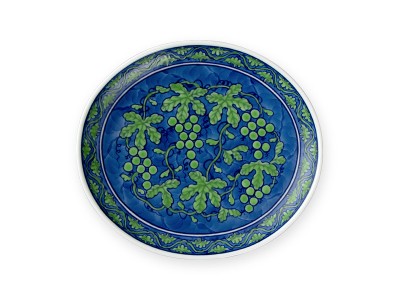 源右衛門窯 緑彩葡萄絵 湯呑 / げんえもんがま 緑彩葡萄絵 湯呑