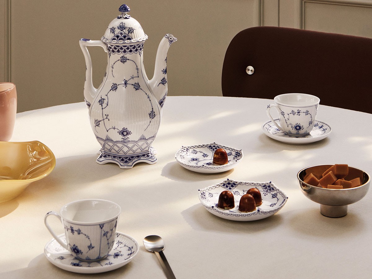 Royal Copenhagen Blue Fluted Plain Cup & Saucer / ロイヤル