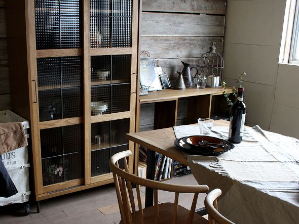 a.depeche cadeal slide glass cabinet high / アデペシュ カデル