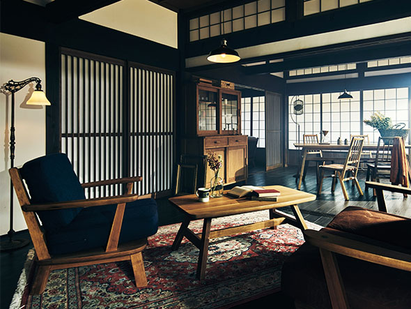 MINO Sofa 1S / ミノ ソファ 1人掛け（柿渋帆布） - インテリア・家具