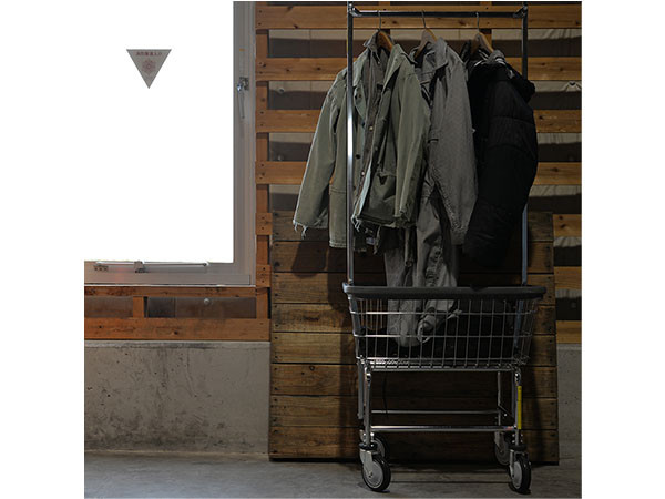 PACIFIC FURNITURE SERVICE LAUNDRY CART DOUBLE POLE / パシフィック