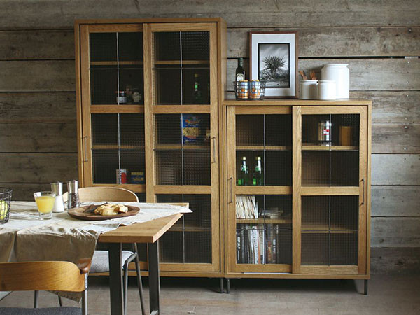 a.depeche cadeal slide glass cabinet low / アデペシュ カデル