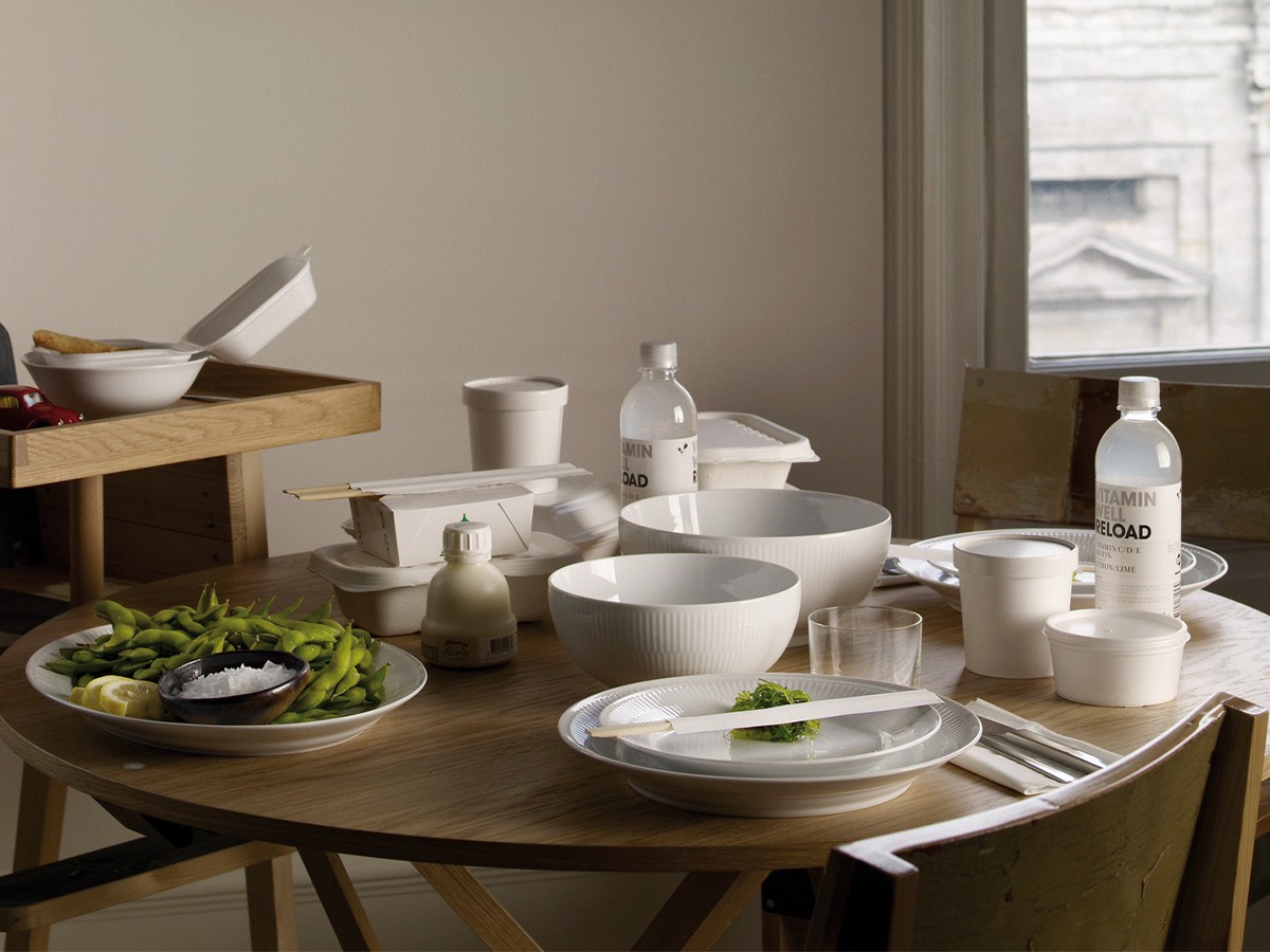 Royal Copenhagen White Fluted Plate 27 / ロイヤル コペンハーゲン