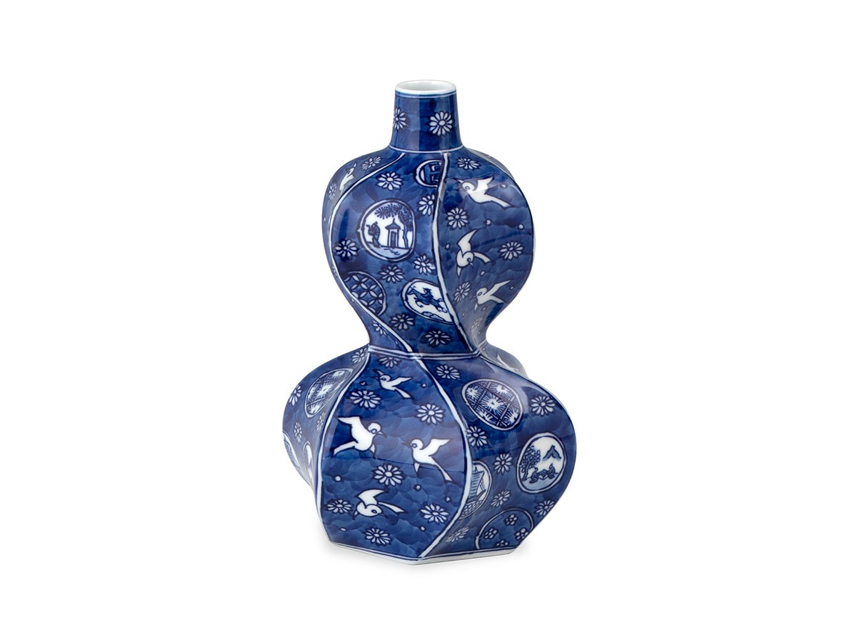 源右衛門窯 祥瑞手丸紋 花瓶 / げんえもんがま 祥瑞手丸紋 花瓶