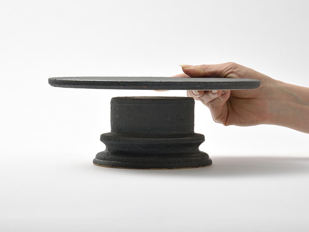 MISHIM POTTERY CREATION fractal cake stand M susu / ミシンポタリー