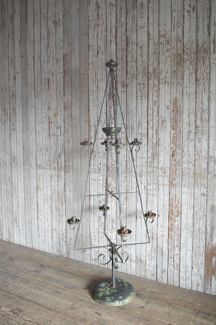 アンティーク ツリーデザイン メタルキャンドルスタンド - STAGE ANTIQUE