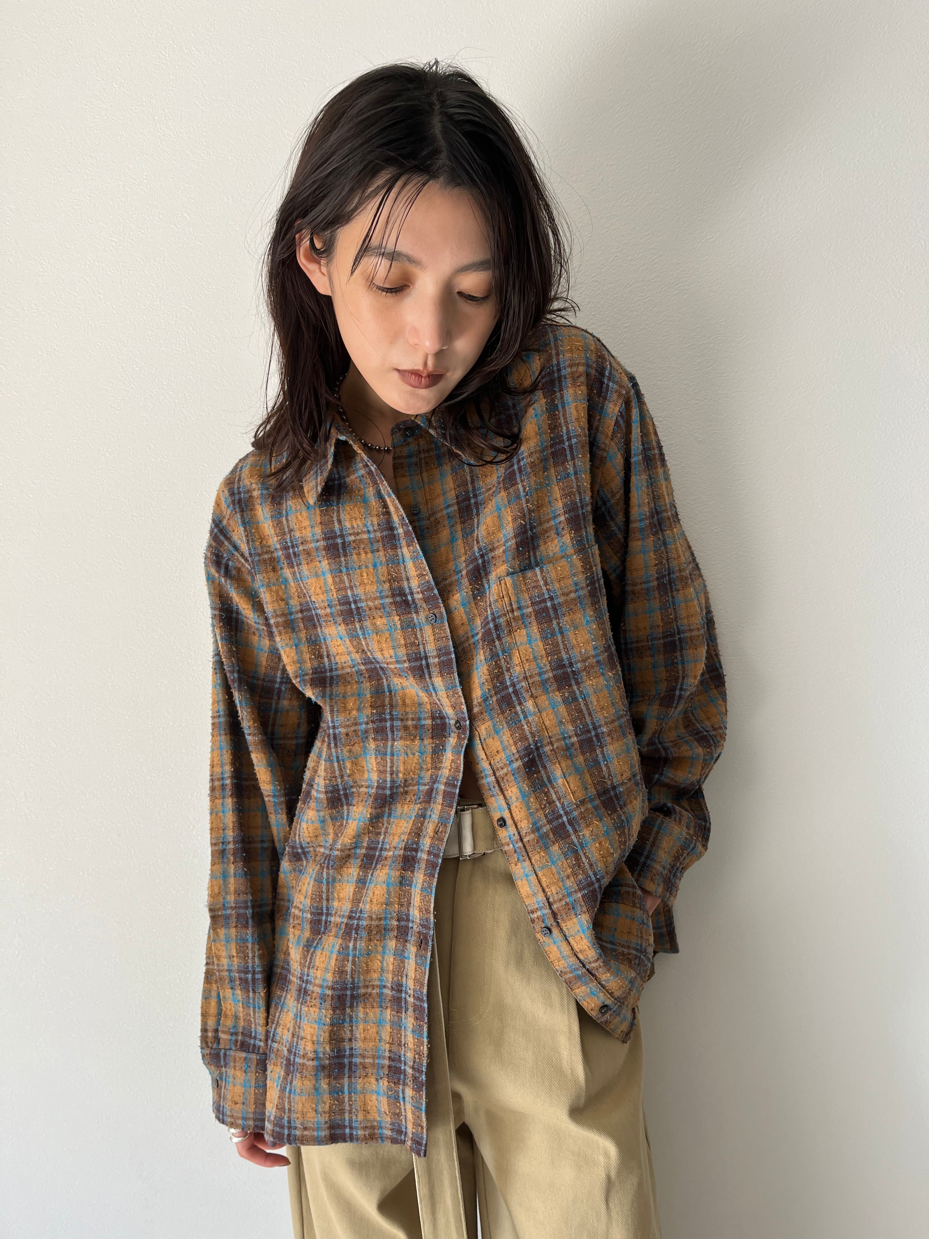 AGAWD】ループチェックシャツ/1925-7061