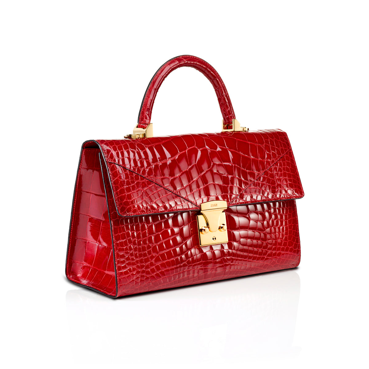 Top Handle 3.0 Medium Tote in Cerise Alligator – STALVEY Official