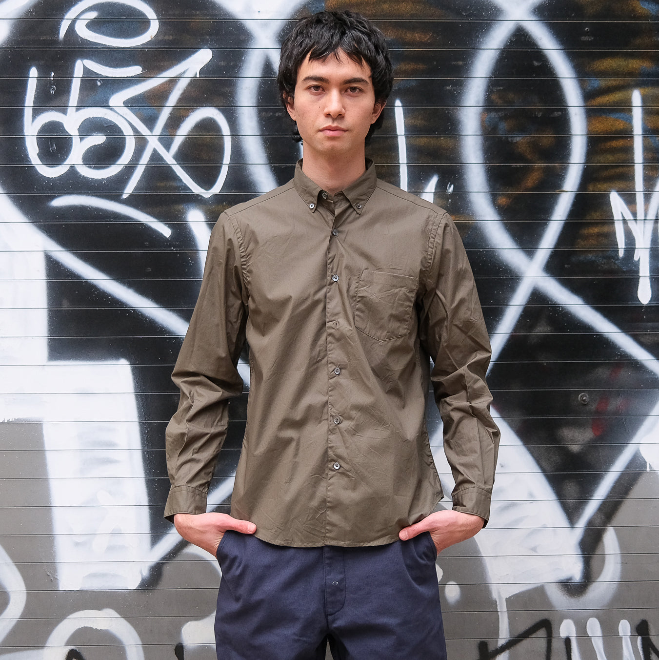 The Single Needle Shirt, Cadet Green – Steven Alan