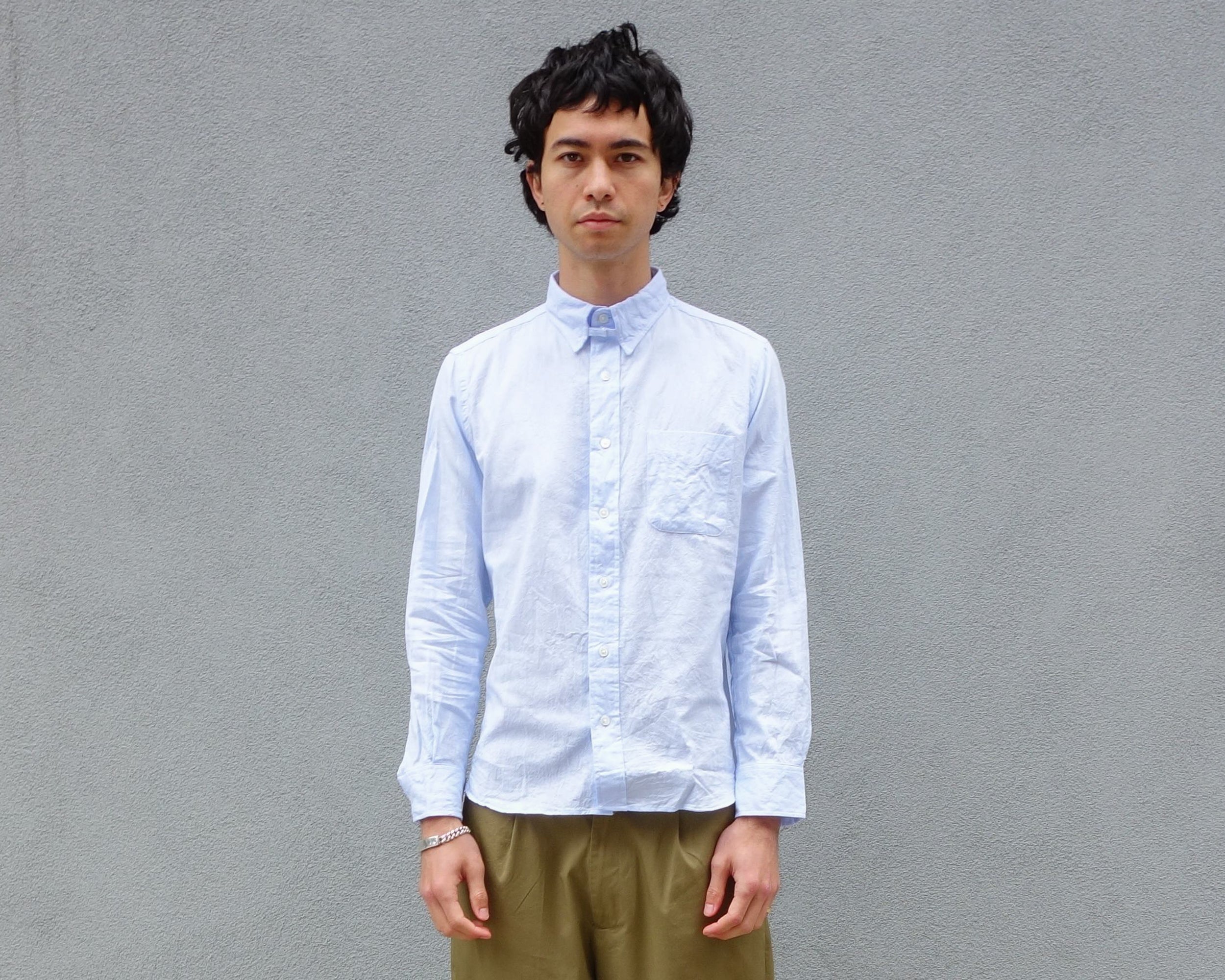 The Tab Collar Shirt, Blue Dry Weave – Steven Alan