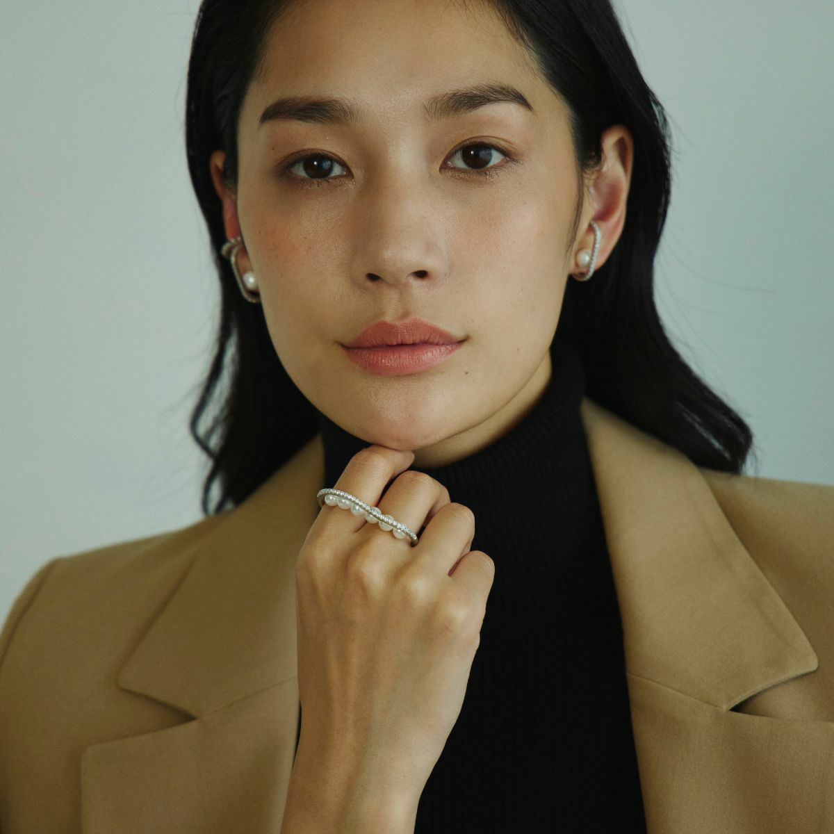 ビジューラインパールフィンガーリング(シルバー) | STELLAR HOLLYWOOD