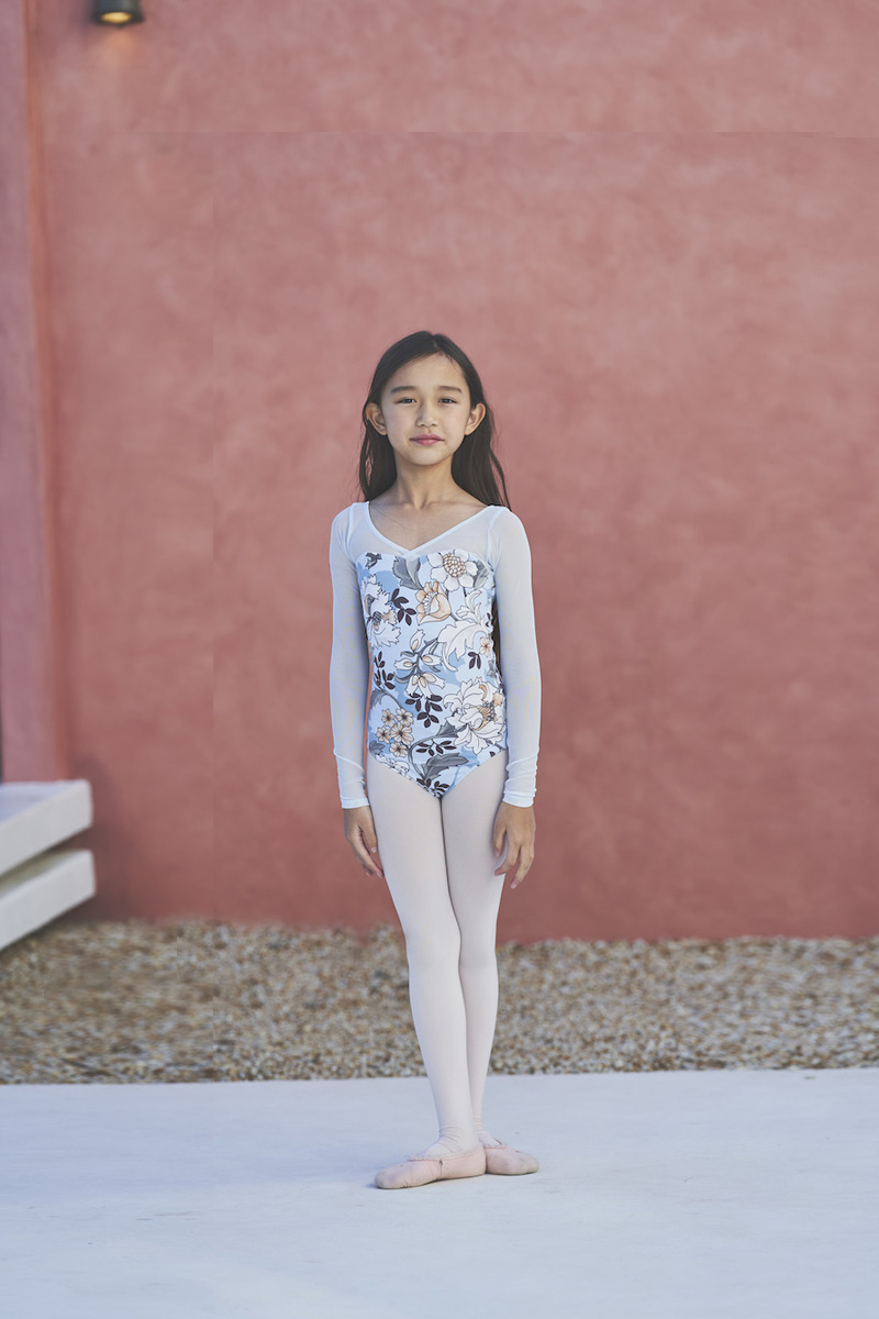 stina / type Y neck ribbon / Happiness gray / kids / girl