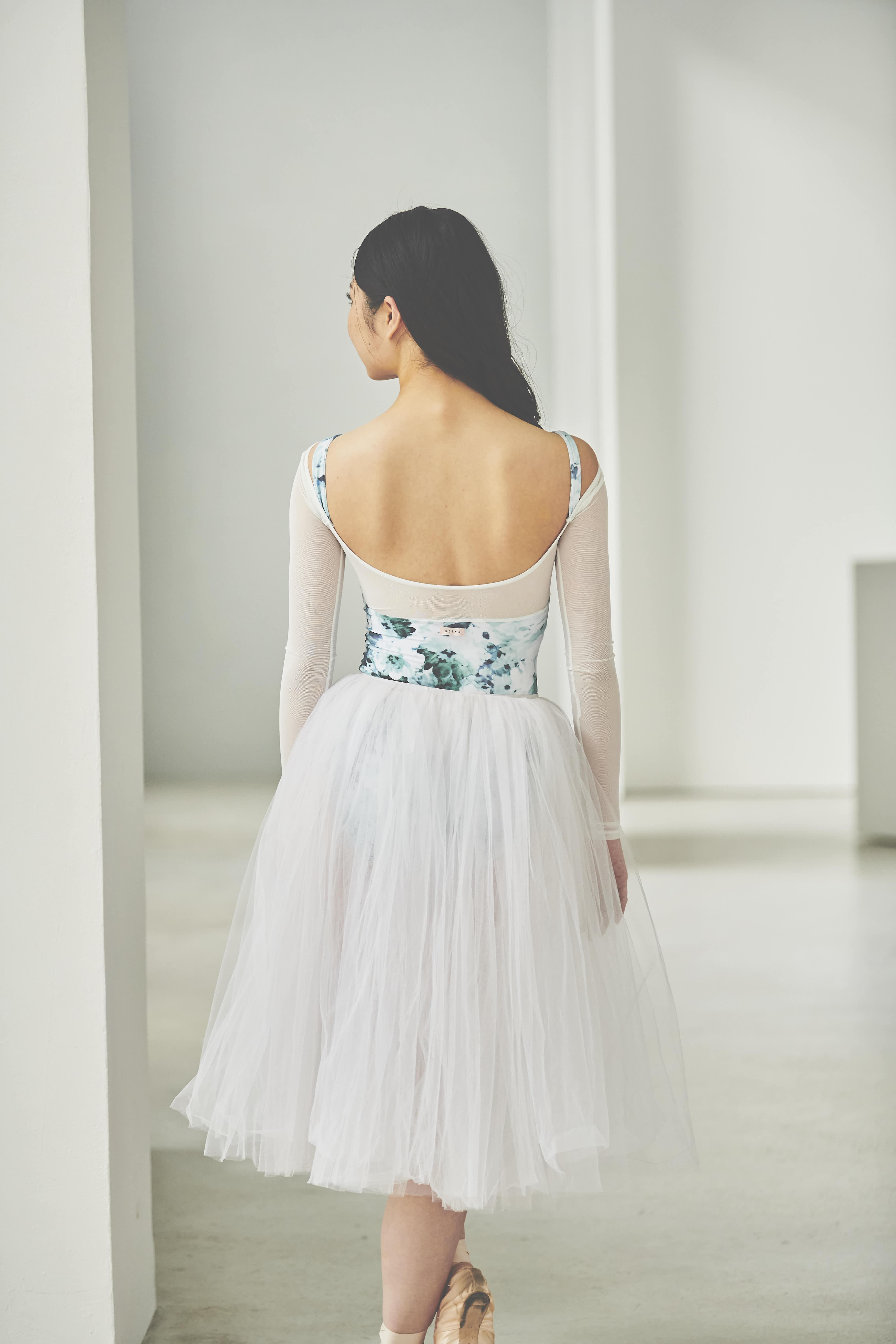 stina / type L long ribbon / fancy green