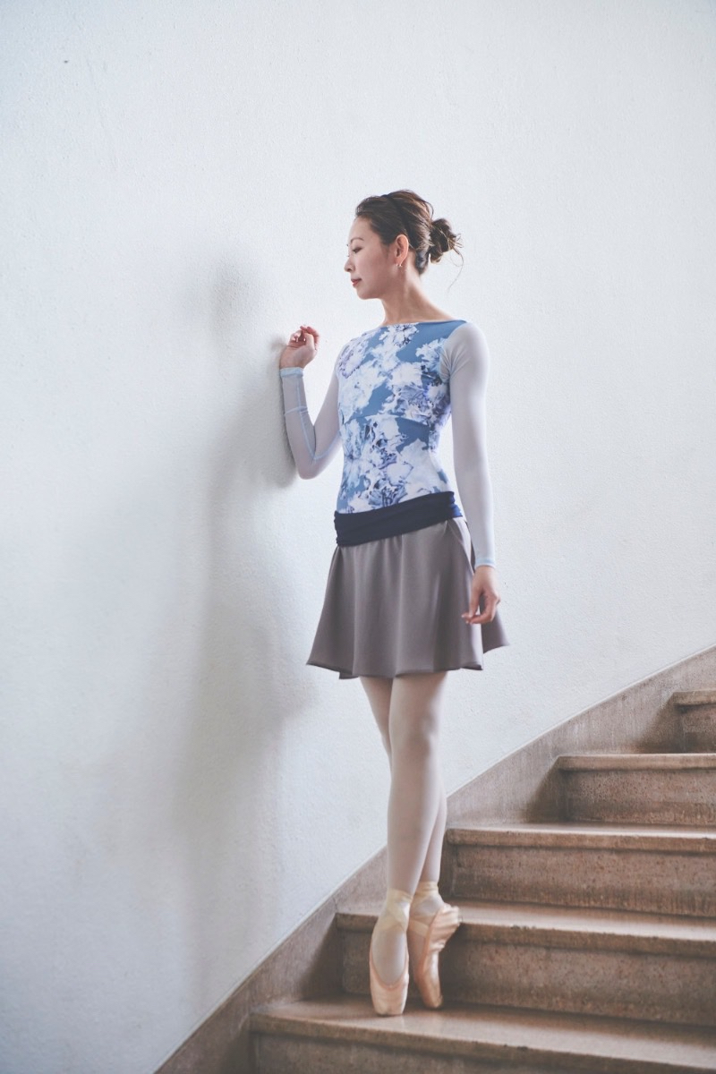 stina / bicolor pull-on skirt