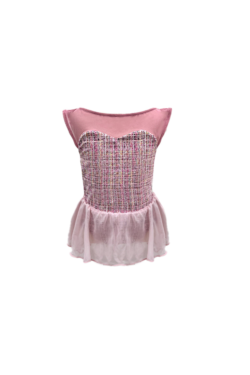 stina / type I drop / light pink tweed / kids / girl