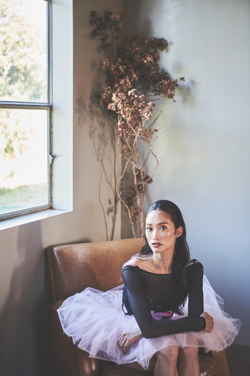 stina / type L long ribbon / magnolia pink