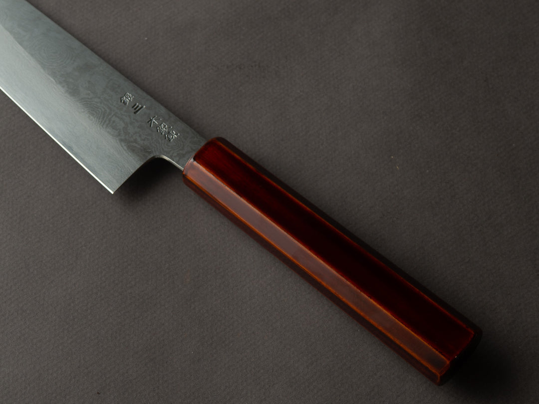 HADO - Kijiro - Ginsan - Damascus - 180mm Kiritsuke Santoku