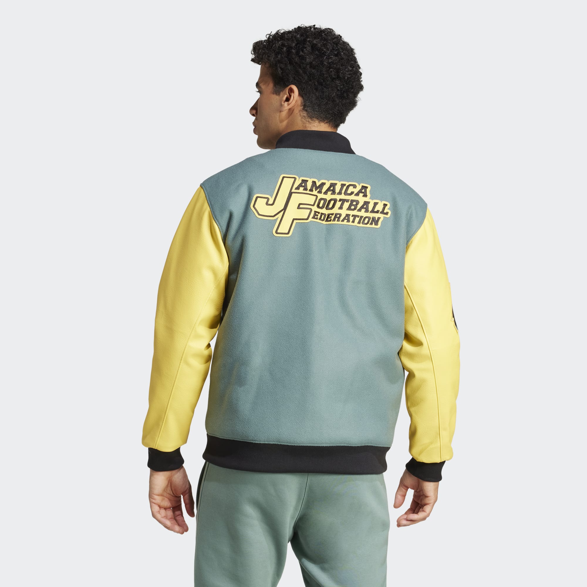adidas Jamaica Football Federation Soccer Varsity Jacket