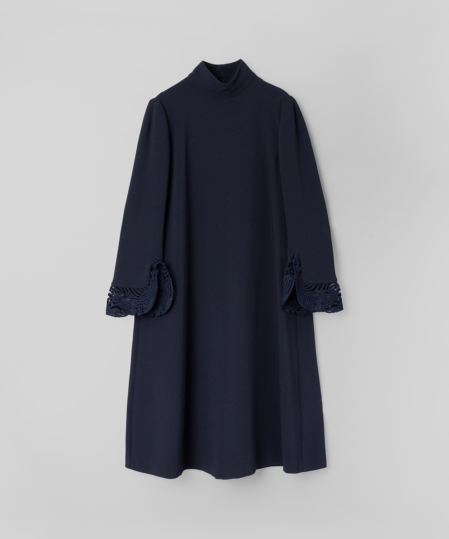 Embroidered Cuffs A-Line Dress(1 BLACK): Mame Kurogouchi: WOMENS