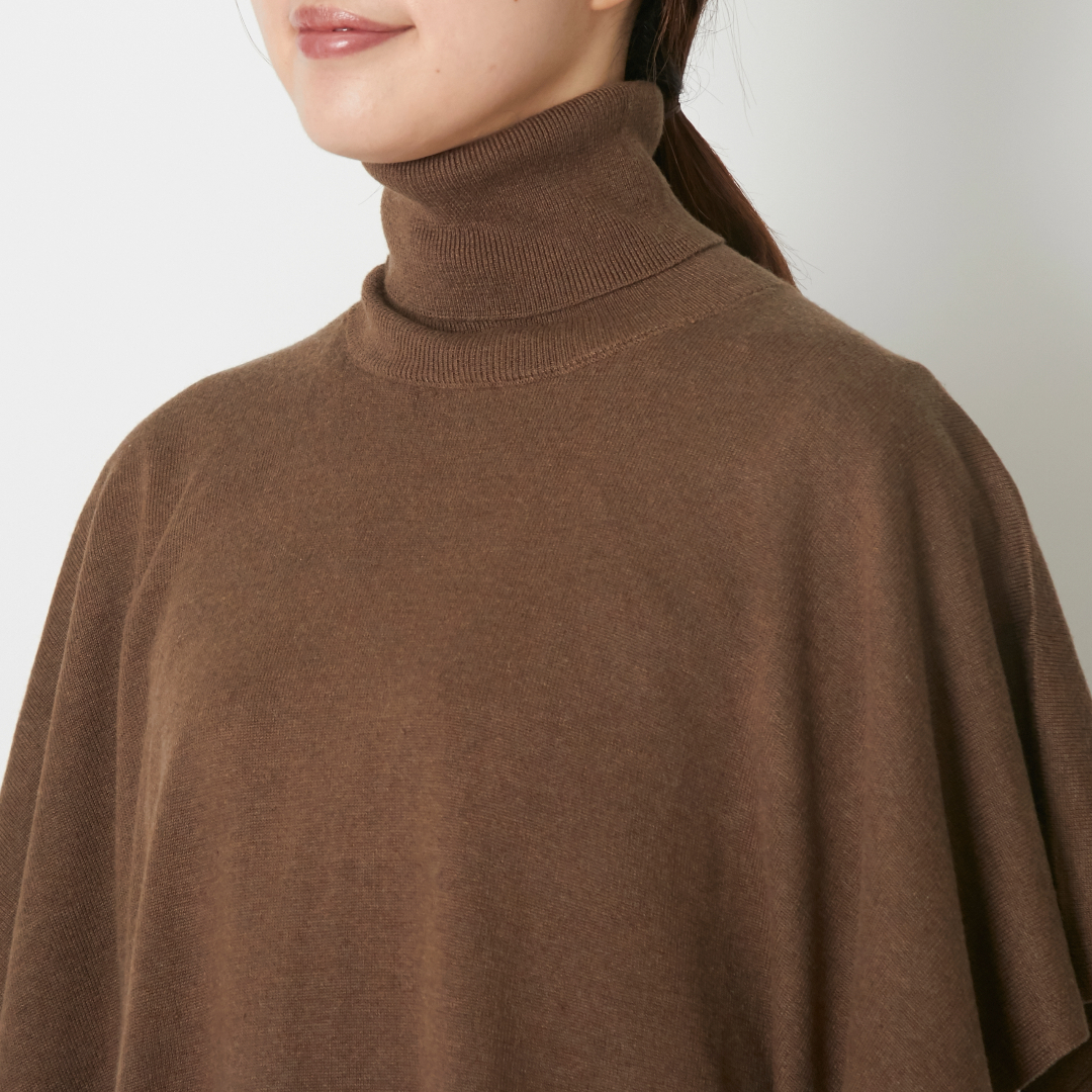 DRESS HERSELF/シルクカシミヤマルチポンチョ -多彩な着こなしを