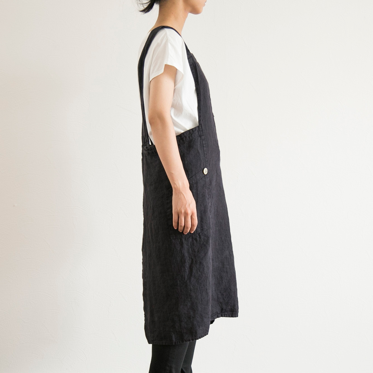 Lino e Lina/アニタ フルエプロン -日常使いは肩のこらないエプロンを