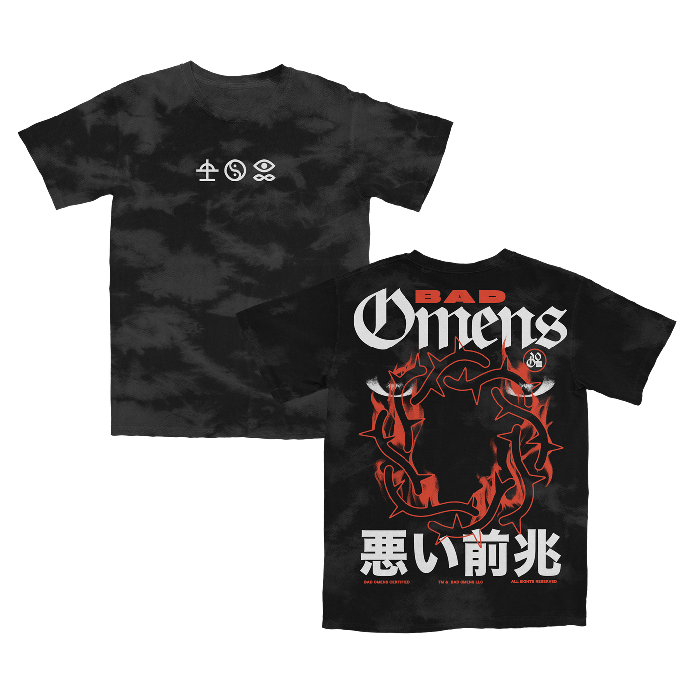 Bad Omens - Like a Villain Black Dye Tee – Sumerian Merch