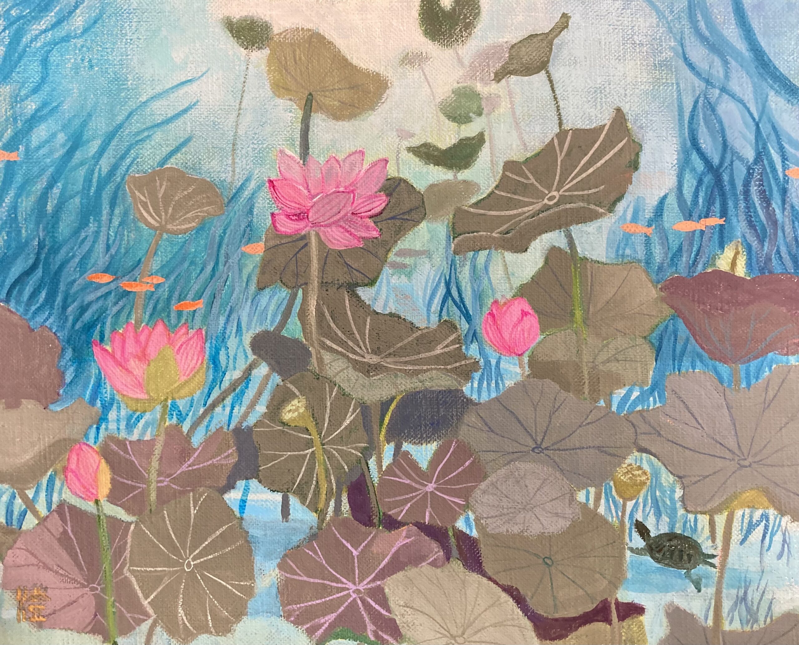 蓮の帝国 | 坂本澄子の絵画作品サイト『重なりあう風景』