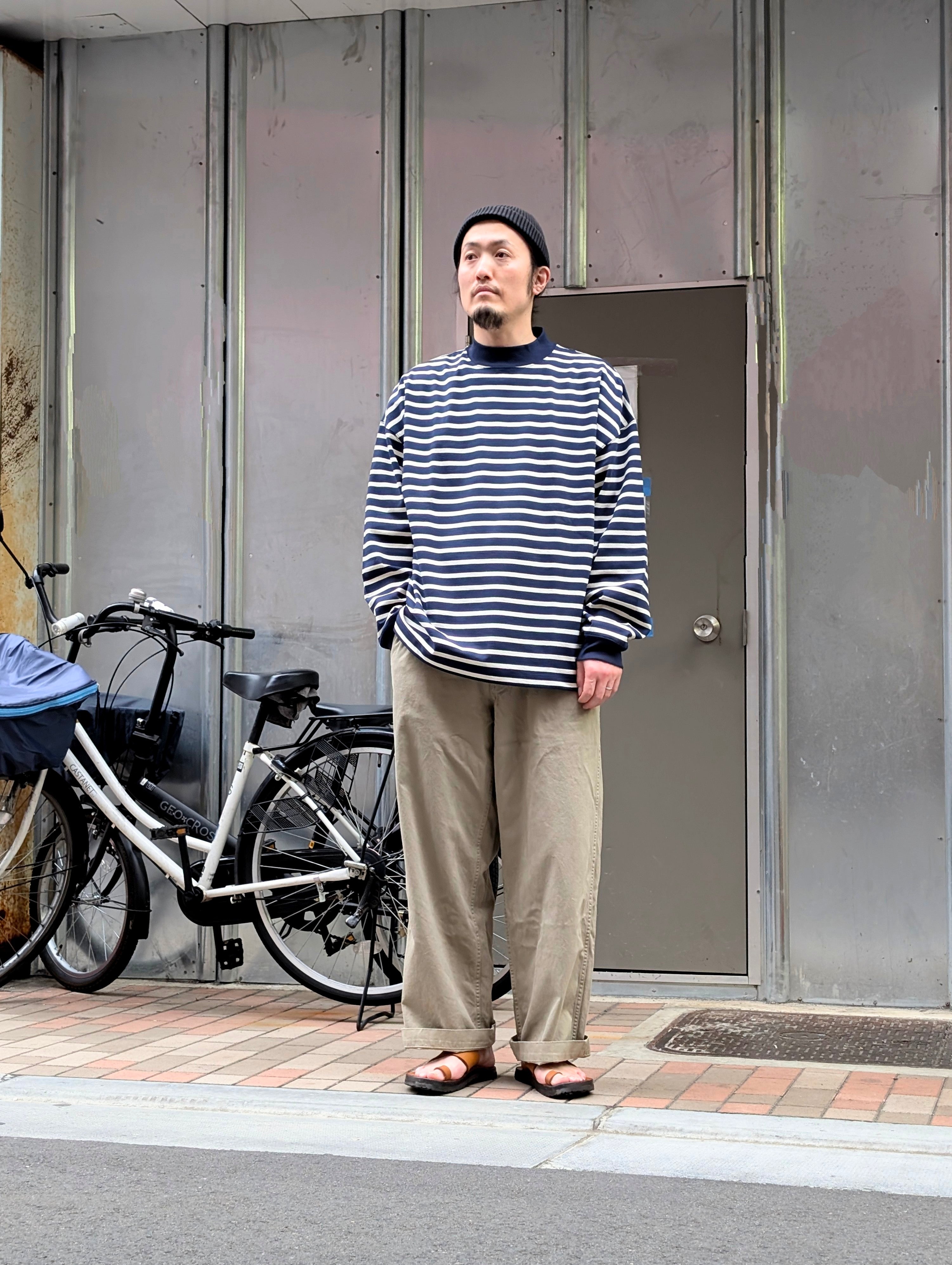 GOLD - SELVEDGE WEAPON WIDE TROUSERS - GL42426 – Sun House Online