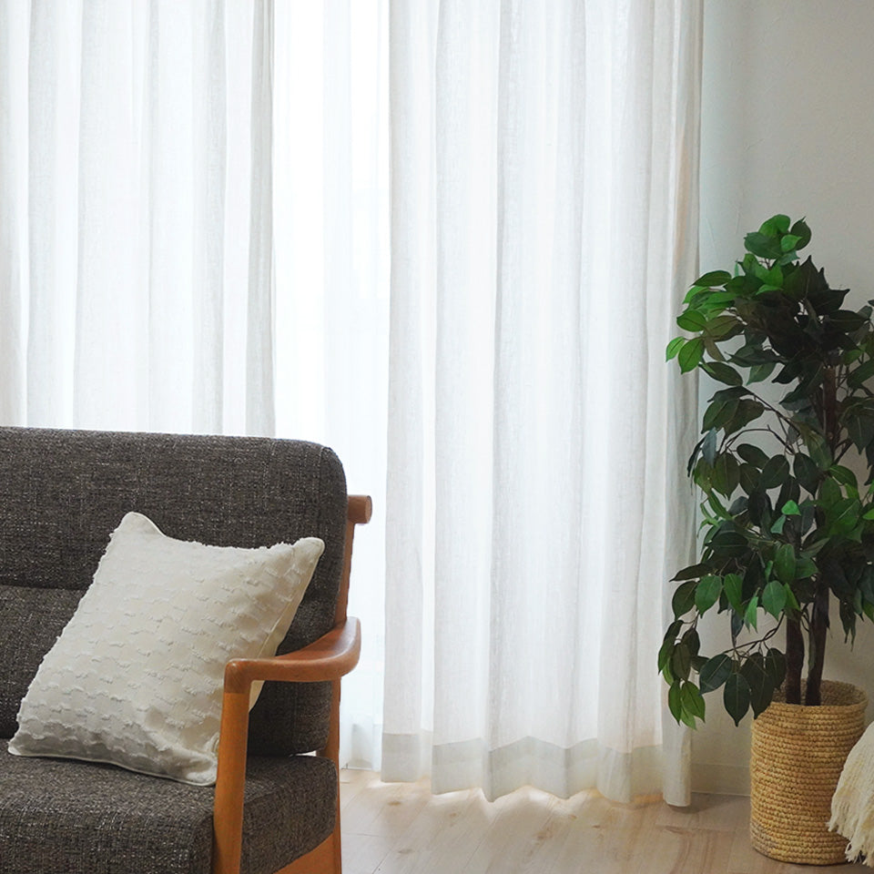 オーダー｜リネン100％の天然素材ナチュラル麻カーテン｜リノ