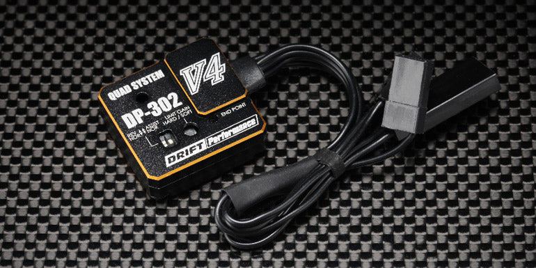 V4 DP-302 Drift Steering Gyro (BLUE BLACK RED PURPLE) 1-10 Drift