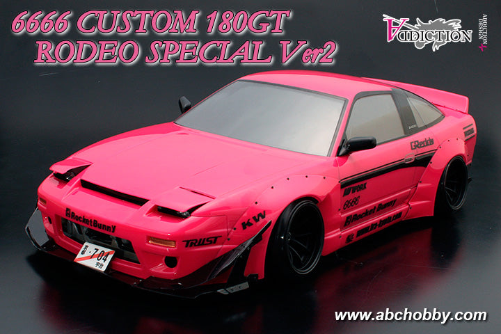 180GT Rodeo Special Ver.2 6666 Custom Clear Body Set 180SX w