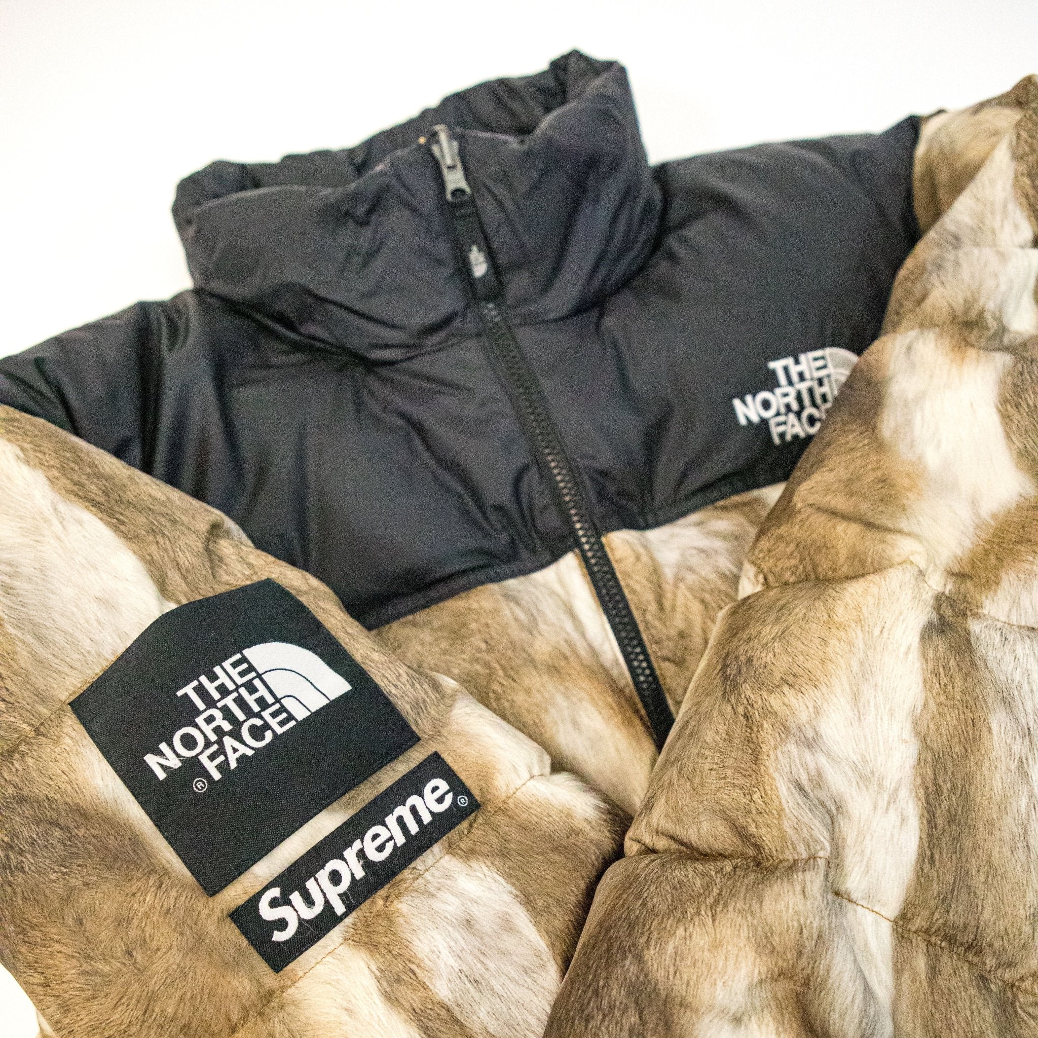 Supreme The North Face Fur Print Nuptse – supergl0rious