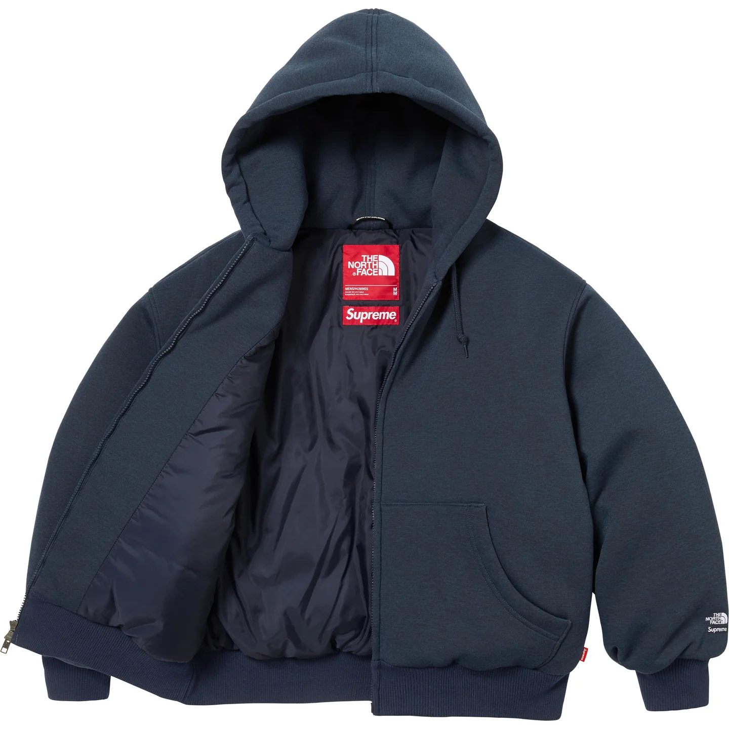 Supreme®/The North Face® Down Zip Up Hooded Sweatshirt | Supreme 24fw