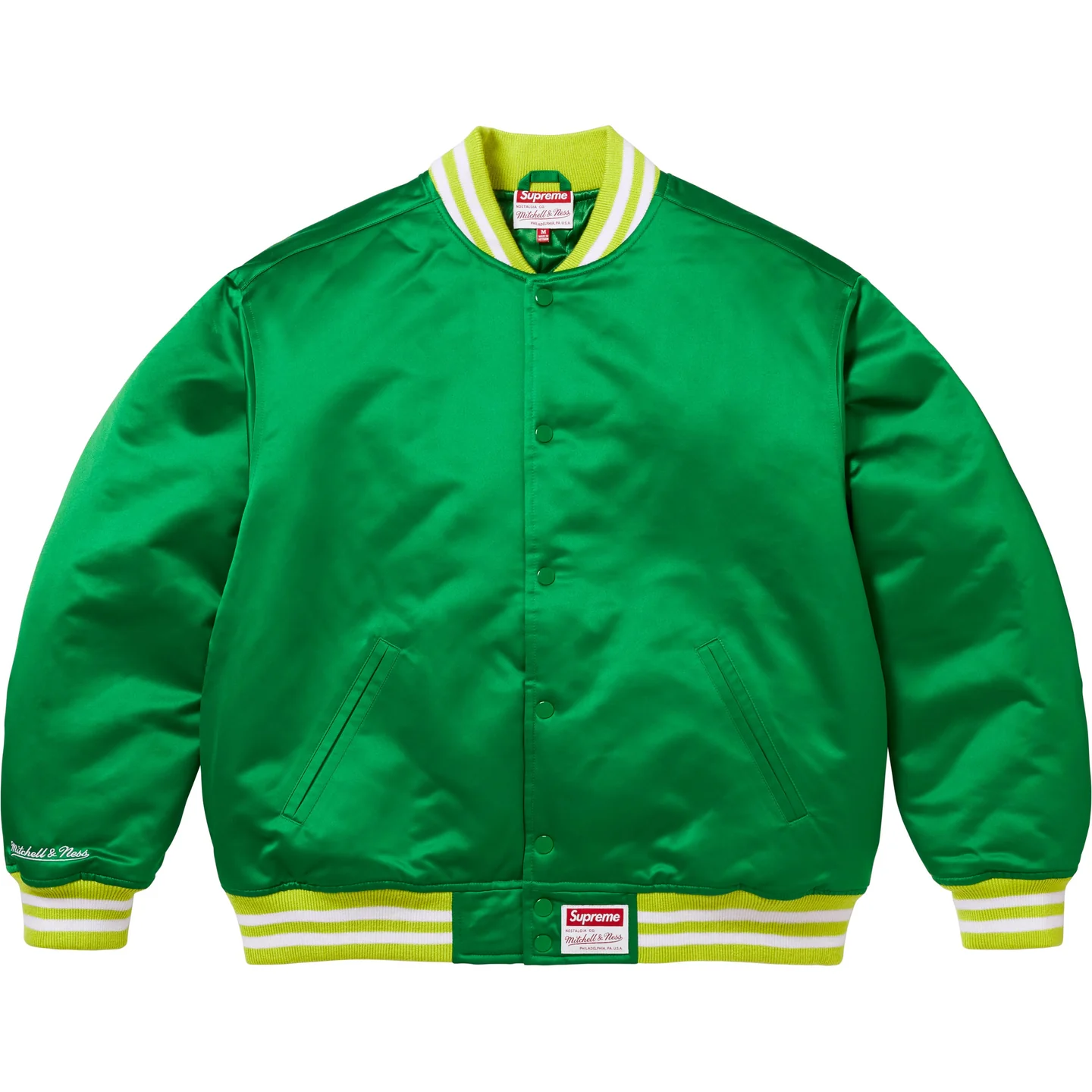 Supreme®/Mitchell & Ness® Satin Varsity Jacket | Supreme 24fw