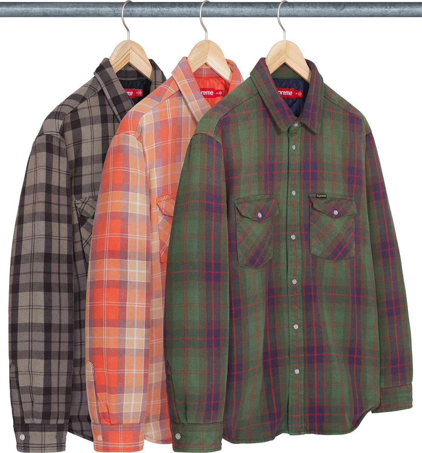 Quilted Flannel Snap Shirt | Supreme 24ss