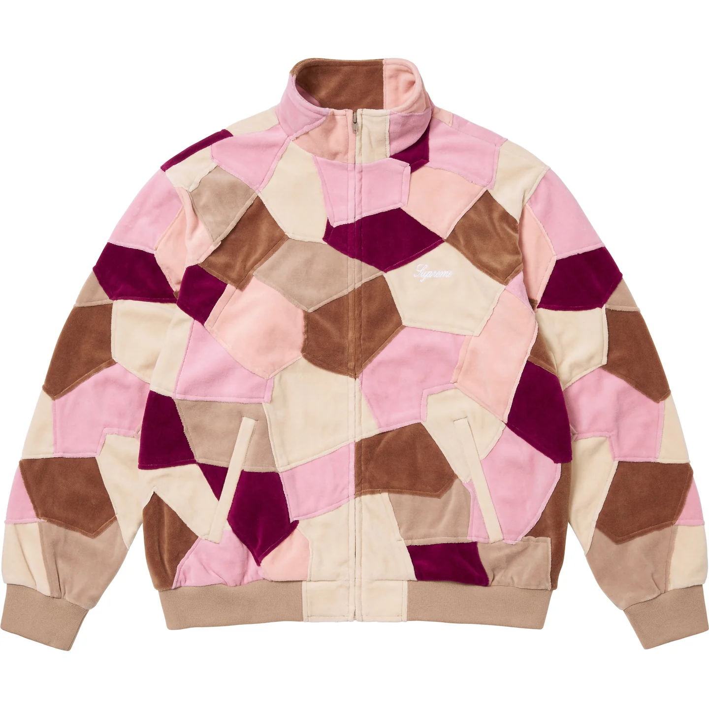 Patchwork Velour Track Jacket | Supreme 25ss