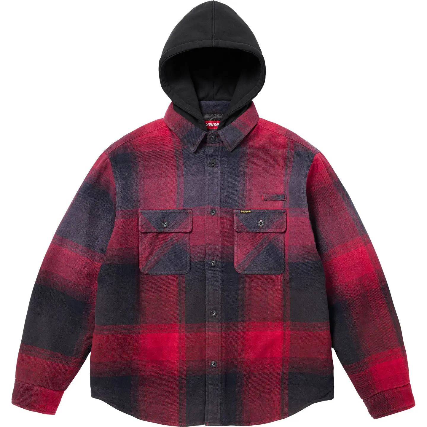 Quilted Lined Hooded Flannel Shirt | Supreme 25ss