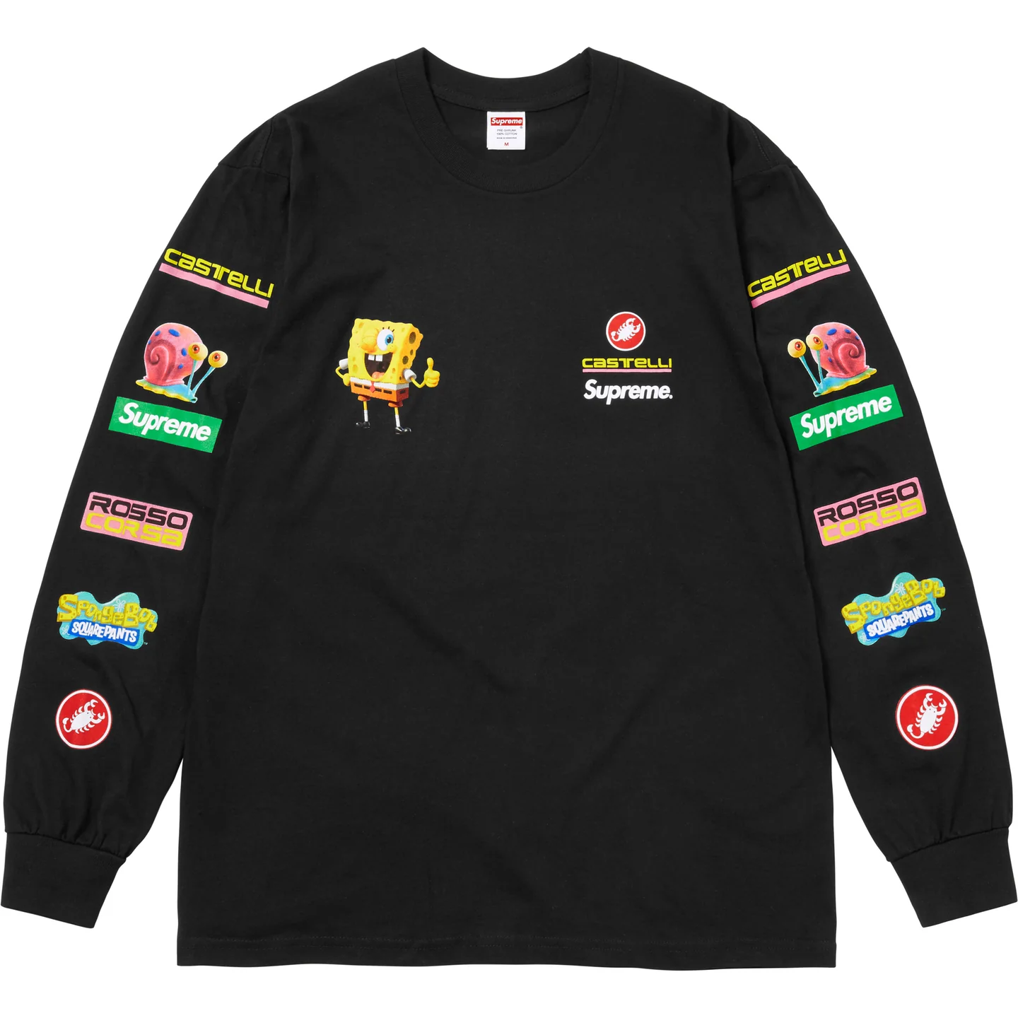 Supreme®/SpongeBob SquarePants/Castelli® Racing L/S Tee | Supreme 25ss