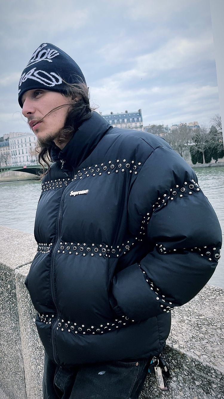 Supreme®/B.B. Simon® Studded Puffer Jacket | Supreme 22ss