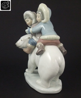 リヤドロ】【熊に乗る子供たち】【エスキモー】