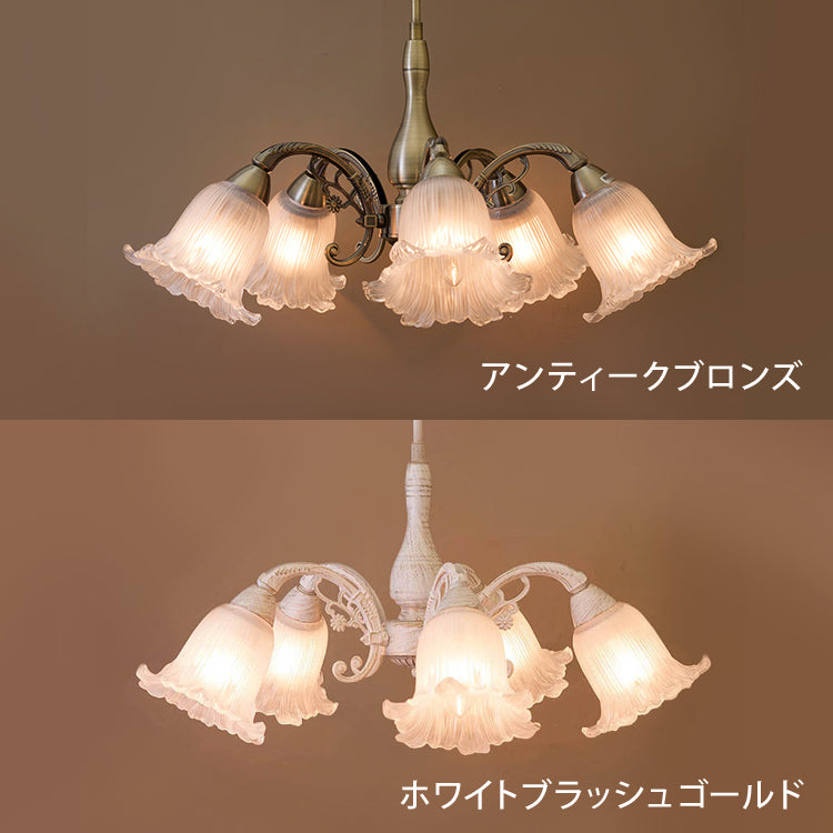 シャンデリア クラシカル シーリングランプ ロクサーヌ 5灯 ROXANE LED